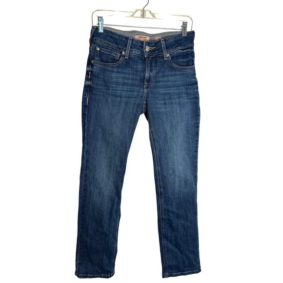 Ariat R.E.A.L. Denim Perfect Rise Straight Jeans Women’s 27S Medium Wash - Picture 1 of 5